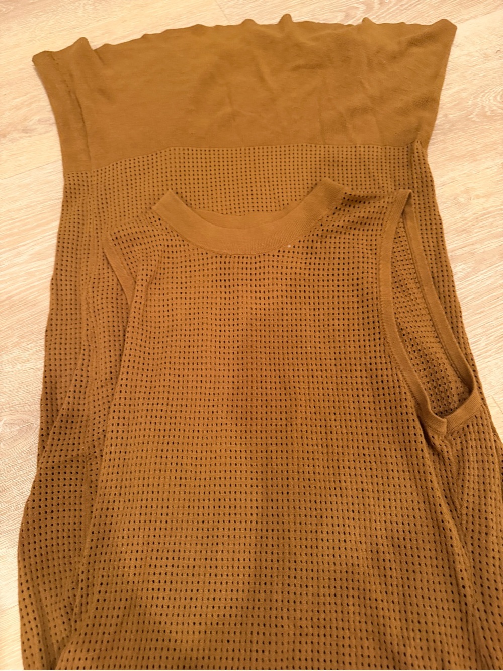 Open Edit Women's Sleeveless Knit Tank Top in Camel